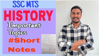 History Short Notes for SSC Exam SSC MTS 2024 ssc sscmts gk history [upl. by Libyc19]