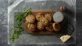 Schwans Chef Collective Recipe Ham and Gruyere Pinwheels [upl. by Irrak]