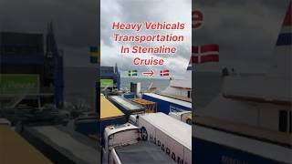 Heavy Vehicles Transport in Stena Line CruiseShip shorts ytshorts trending telugu cruiseship [upl. by Smaoht]