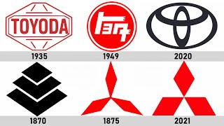 🇯🇵JAPANESE CAR LOGOS EVOLUTIN TOYOTA SUBARU HONDA NISSAN MAZDA MITSUBISHI ISUZU LOGOS [upl. by Cock72]