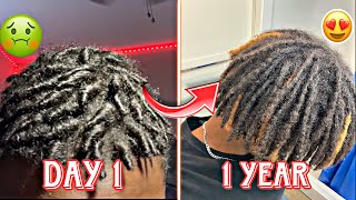 My INSANE 1 Year Dreadlock Journey   Crazy Transformation and Growth [upl. by Aneleairam56]