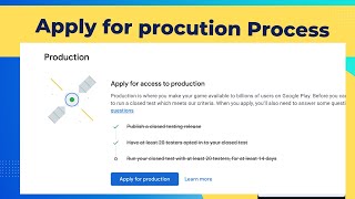 Apply for production process  Answering all the questions [upl. by Nayhr]