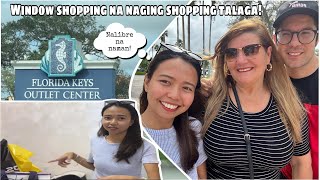 FIRST TIME IN FLORIDA KEYS OUTLET CENTER  WINDOW SHOPPING TO REAL SHOPPING TALAGA  10TH VLOG [upl. by Atirma798]