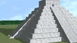 3D Simulation of Equinox Snake Shadow on Kukulcan Pyramid [upl. by Goldenberg]