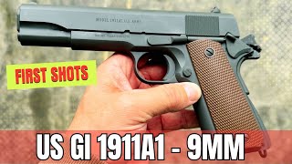 Tisas 1911A1  9mm  First Shots [upl. by Notrub]