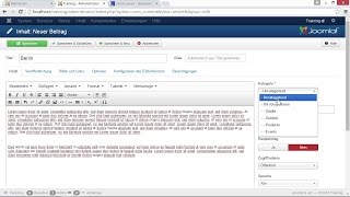 Beiträge erstellen und editieren  Joomla 3 – Das umfassende Training [upl. by Htirehc]