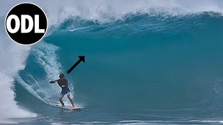 Running the Pipeline GAUNTLET  Heavy WIPEOUTS and Throaty Barrels Yesterday [upl. by Eilyk367]