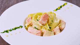 RECETTE  Tagliatelles au saumon [upl. by Sam824]