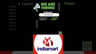 Indiamart is hiring now Work from home [upl. by Mauro58]