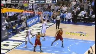 Danilo Gallinari plays unique transition defense Cavaliers at Nuggets 372012 [upl. by Annekim]