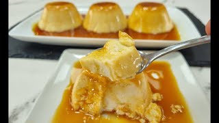 FLAN MUY CREMOSO SIN HUEVOS SIN HORNO Y EN 10 MINUTOS Delicioso flan de vainilla muy fácil [upl. by Bekaj]