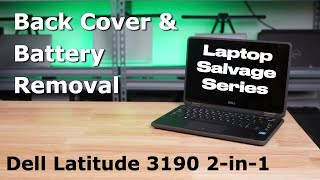 Dell Latitude 3190 2in1 Battery Removal [upl. by Odlawso]