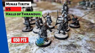 MESBG BATREP Minas Tirith vs Halls of Thranduil 650PTS [upl. by Abba11]