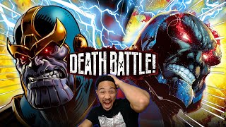 TITANIC CLASHThanos VS Darkseid Marvel VS DC  DEATH BATTLE Reaction [upl. by Cherrita]