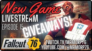 Fallout 76 Sunday Live Stream GIveaways [upl. by Esnohpla819]