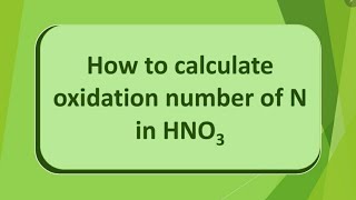 how to calculate oxidation number of HNO3 UrduHindi [upl. by Ranger]