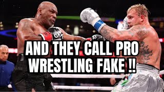 JAKE PAUL vs MIKE TYSON  GRAY REACTS  AND THEY CALL PRO WRESTLING FAKE [upl. by Idurt]