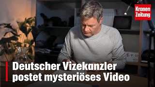 Deutscher Vizekanzler postet mysteriöses Video  kronetv NEWS [upl. by Hahnke]