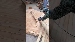 Cutting process of edge for anti corrosion cabin roof [upl. by Mihsah]