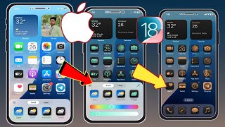 iPhoneda Uygulama Simgesi RENKLERİ Nasıl Değiştirilir  iOS 18 [upl. by Dirk]