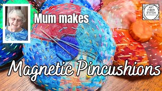 Mum Sews a magnetic pincushion as a gift or needle and pins holder stitch craft handmadegifts [upl. by Ludovico]