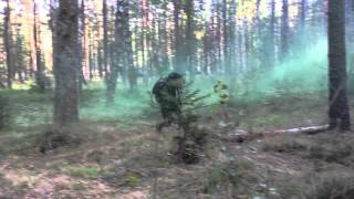 Estonian soldier goes through a lane at US Army Europes Expert Field Medical Badge testing [upl. by Maude]