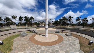 Lahaina Noon Hickam Field flag pole HI 71522 time lapse [upl. by Henriha457]