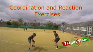 Tennis Coordination and reaction exercises TENNIS WARM UP [upl. by Leilamag]