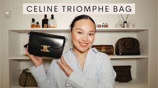 Celine Triomphe Bag Review Pros amp Cons Modshots What Fits amp More [upl. by Uos]