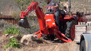 Kioti Tractor CK25 \ Backhoe attachment KB2465 [upl. by Nnyltak567]