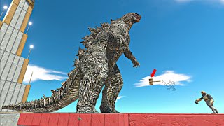 One Shot Ghor Hammer Shoots at All Godzillas  Animal Revolt Battle Simulator [upl. by Alwin58]