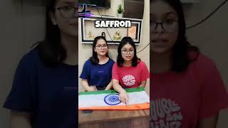 Meaning of three colours in Tiranga  the Indian flag colour code shorts  kids English Connection [upl. by Hume906]