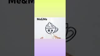 Easy Coffee Drawing ☕ youtubeshorts viralshortsworld trendingshorts [upl. by Reinal]