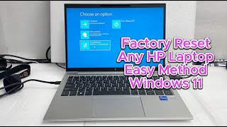 Factory Reset Any HP Laptop Easy Method  Windows 11  Factory reset Without Microsoft Account [upl. by Kaja]