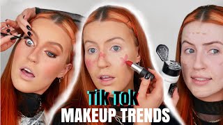 TRYING TIK TOK MAKEUP TRENDS [upl. by Timi]