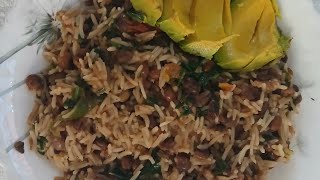 Pigeon peas rice recipembaazi recipepigeon food peascurry peasrice peasrecipe [upl. by Durr]