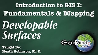 Map Projections Developable Surfaces  GIS Fundamentals and Mapping 20 [upl. by Dael]