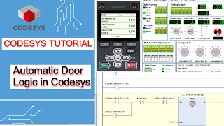 Codesys PLC Program for an Automatic Door  PLC Control Logic for Automatic Door [upl. by Rodoeht]