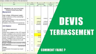 COMMENT RÉALISER UN DEVIS DE TERRASSEMENT [upl. by Becca34]