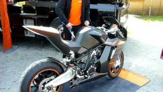 Soundcheck Akrapovic on KTM RC8R [upl. by Ariad]