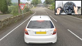 Forza Horizon 4 Honda Civic Type R EP3 700BHP Steering Wheel  Shifter Gameplay [upl. by Nur]