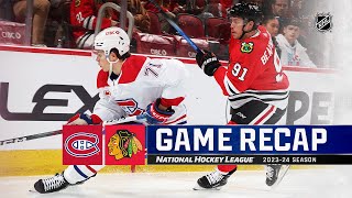 Canadiens  Blackhawks 1222  NHL Highlights 2023 [upl. by Eecal353]