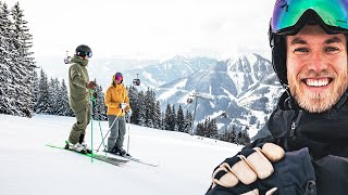 Skigebiet im Test Saalbach Hinterglemm Leogang Fieberbrunn [upl. by Olpe]