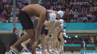 James Magnussen AUS Wins 100m Freestyle SemiFinal  London 2012 Olympics [upl. by Laddie98]