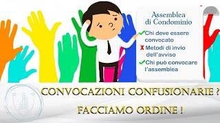 CONVOCAZIONE Assemblea… Sicuri di sapere COME FUNZIONA [upl. by Jerrome]