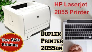 Hp laserjet P2055dn Printer Duplex  how to full review 2 sided printing  💯 Printer Tech [upl. by Elvin]