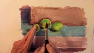 Watercolor Painting  Three Limes on Lime St [upl. by Eeclehc]