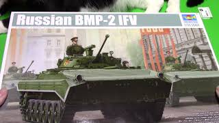 Trumpeter 135 Russian BMP2 IFV in box preview [upl. by Nyladnek]