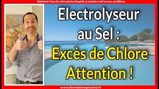 Electrolyseur au sel  excès de chlore attention [upl. by Aleakam]