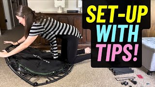 BCAN Rebounder Trampoline Full Assembly with TIPS Demo amp Review [upl. by Haraj]